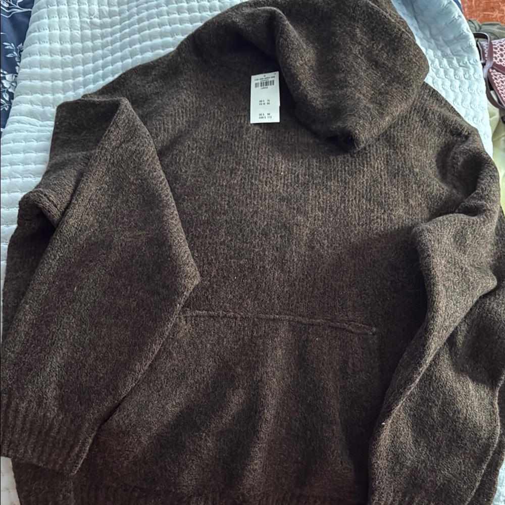 Abercrombie & Fitch Brown Turtleneck Sweater